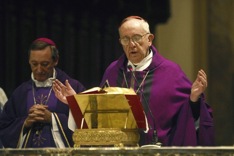 Papież Franciszek w Loży Błogosławieństw