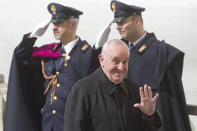 Papież Franciszek w Loży Błogosławieństw