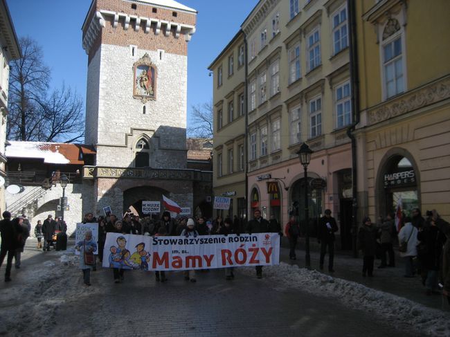 Manifestowali w obronie rodziny