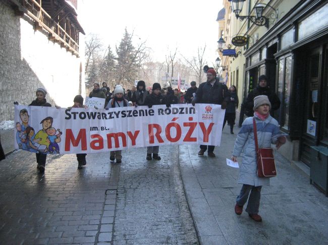 Manifestowali w obronie rodziny