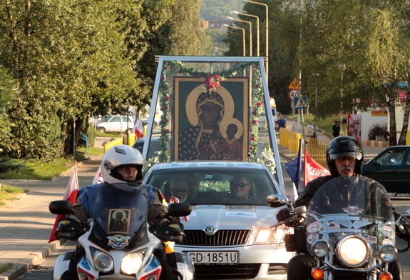 Motocykliści u Pani Jasnogórskiej