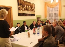 Organizatorzy pielgrzymki w Centrum Caritas w Lipniku