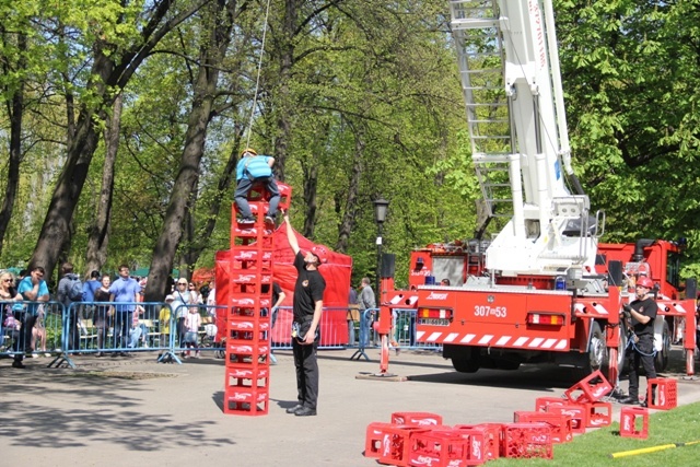 Strażacki piknik w Ogrodzie Saskim 