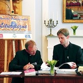  Wykładowcy Rybnowskich Prowincjonaliów Liturgicznych – ks. dr hab. Piotr Wiśniewski i dr Bartosz Izbicki 