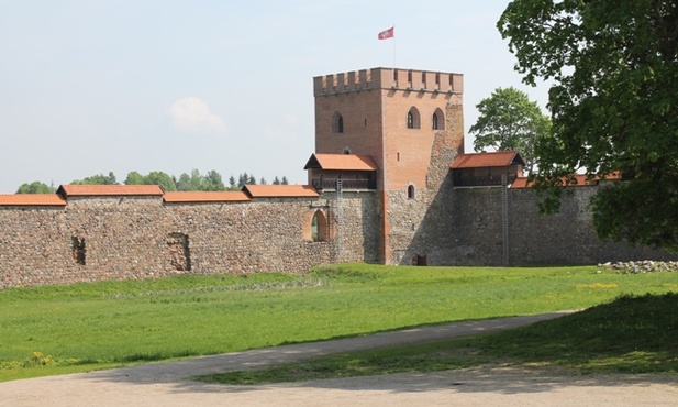 Fragment murów miednickiego zamku