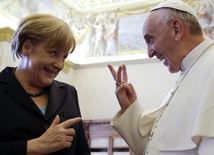 Papież spotkał się z Angelą Merkel