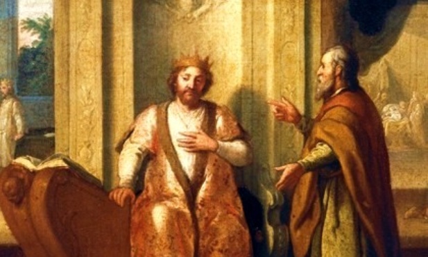 Król Dawid i prorok Natan