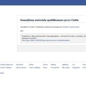 Facebook skasował świadectwo homoseksualisty