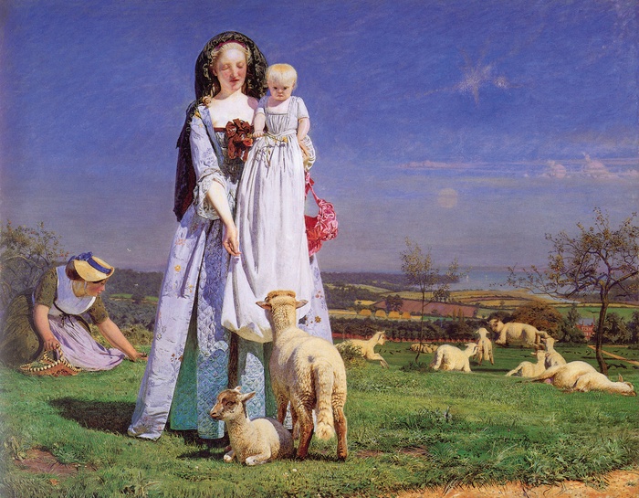 Ford Madox Brown 1821-1893, Pretty Baa-Lambs 1851-1859, Birmingham Museums and Art Gallery