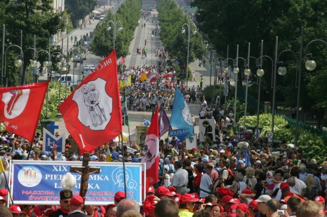 Wejście pielgrzymki w 2011 roku