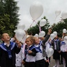 Po Mszy św. dzieci wypuściły do nieba balony z prośbami do św. s. Faustyny 
