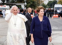 Papież Franciszek z panią prezydent Dilmą Rousseff