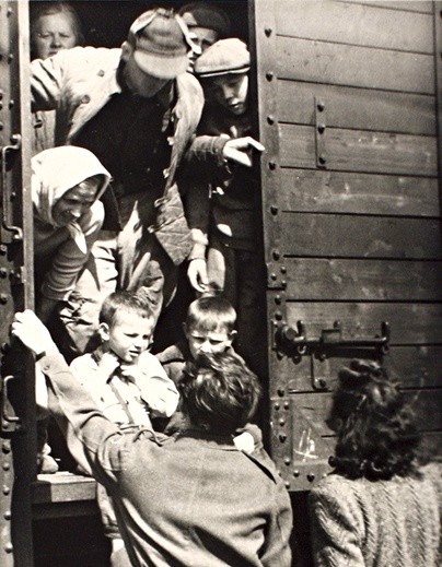  Transport dobytku z Kresów na Górny Śląsk, 1945 r.