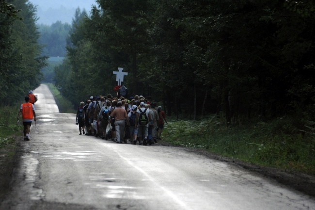 Z promienistego marszu na Jasną Górę