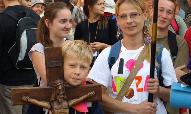 Mariola Długosz z synem
