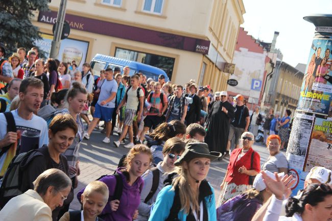 Pożeganie pielgrzymów w Tarnowie 