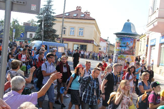 Pożeganie pielgrzymów w Tarnowie 