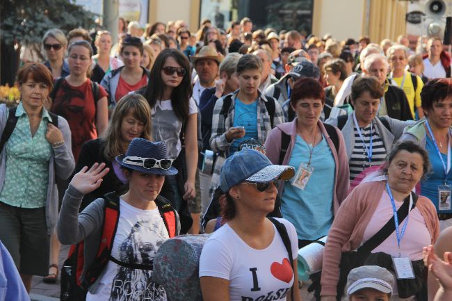 Pożeganie pielgrzymów w Tarnowie 