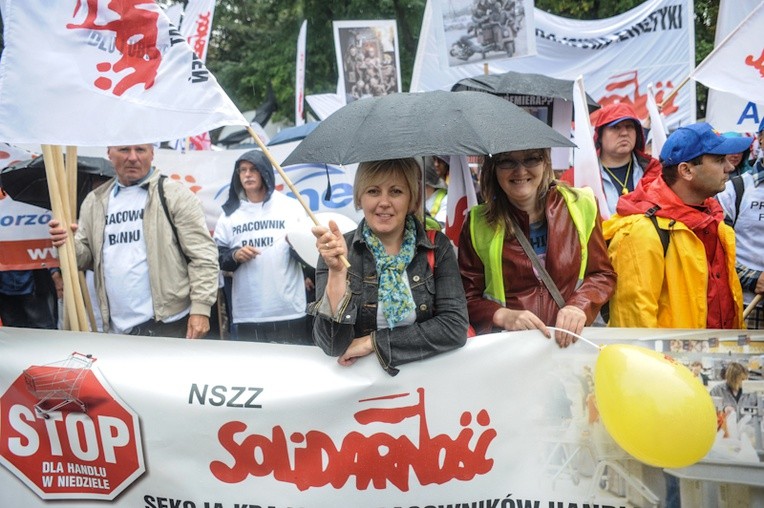 Pierwszy dzień ogólnopolskiej manifestacji w Warszawie