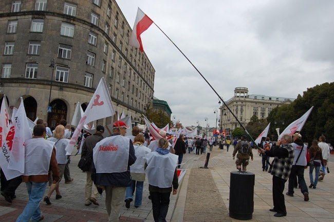 Małopolscy związkowcy w Warszawie