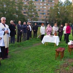 Poświęcenie gruntu pod kaplicę w Trudovskoye