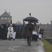 Droga Krzyżowa w byłym KL Birkenau