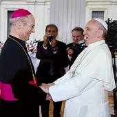 Abp Alfons Nossol w rozmowie z papieżem Franciszkiem 