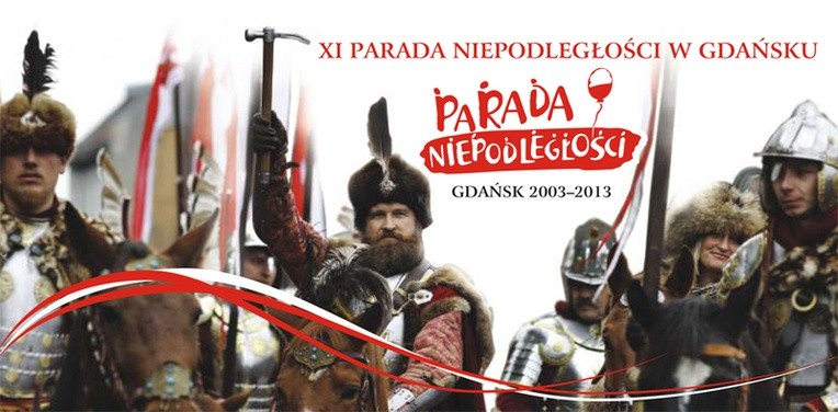 Plakat zapraszający na Paradę Niepdoległości