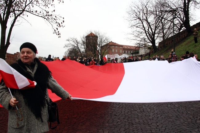 Patriotyczny pochód Drogą Królewską