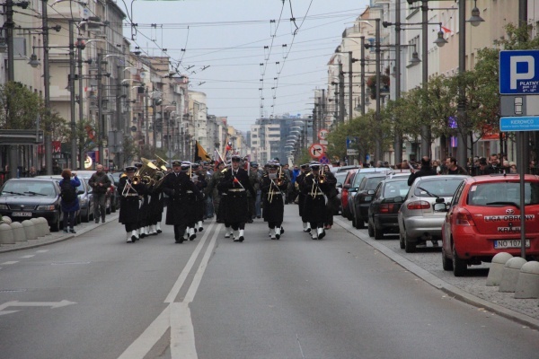 Odsłonięcie pomnika Piłsudskiego