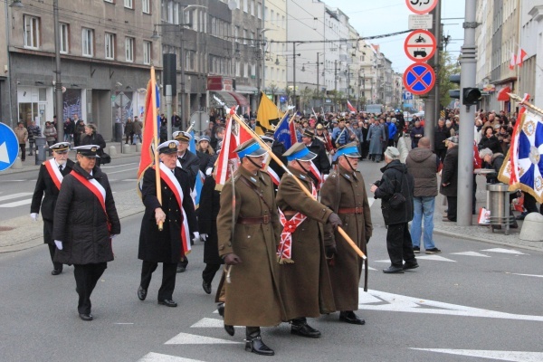 Odsłonięcie pomnika Piłsudskiego