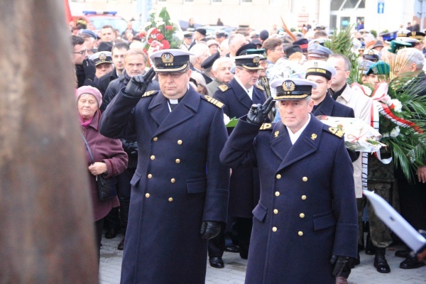 Odsłonięcie pomnika Piłsudskiego