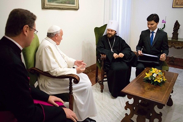 Audiencja dla metropolity Hilariona była elementem przygotowań do wizyty prezydenta Putina u papieża Franciszka