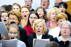  Chórzyści uczyli się m.in. „Hymnu na Rok Wiary”,  który wykonali na jego zakończenie