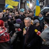 Manifestacja przed ambasadą Ukrainy