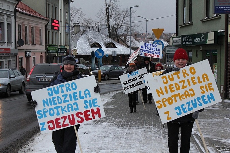 Adwentowa ewangelizacja uliczna w Żywcu