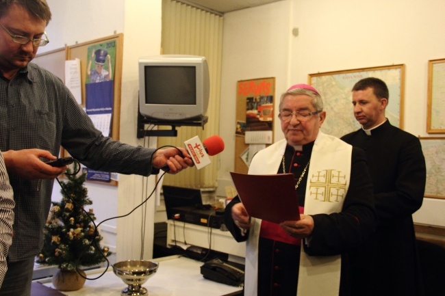 Opłatek dziennikarzy z arcybiskupem 