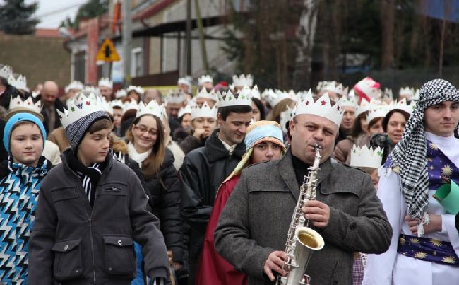 Pochód trzech króli w Zgłobicach