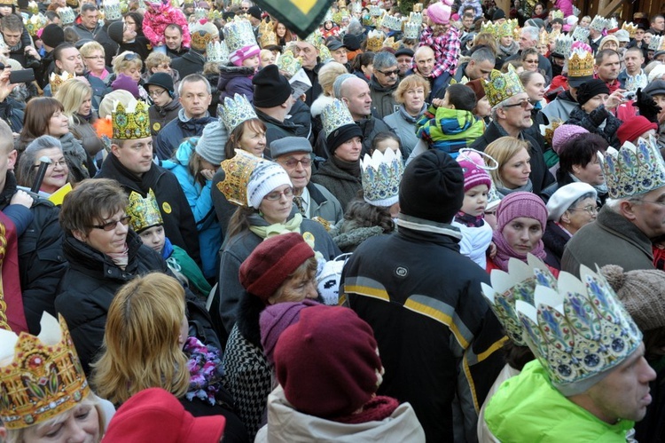 Orszak w Świdnicy - hołd na Rynku