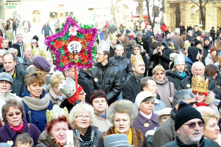 Orszak w Świdnicy - hołd na Rynku