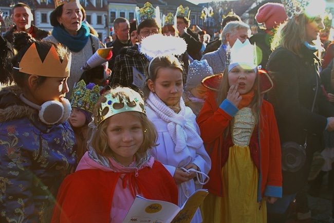 Orszak Trzech Króli w Myślenicach 2014 r.