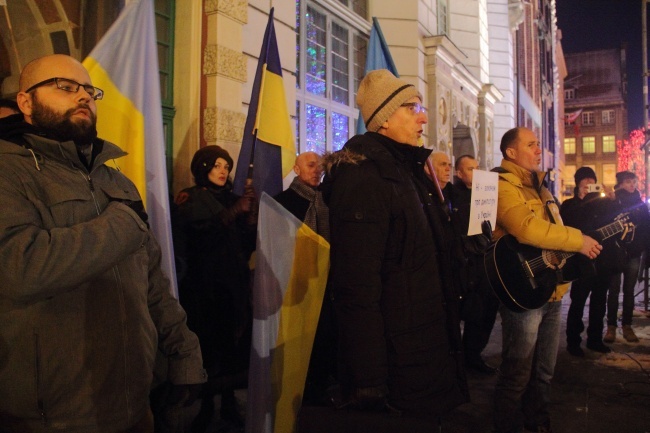 Manifestacja solidarności z Ukraińcami 