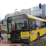 Wypadek autobusu w Katowicach