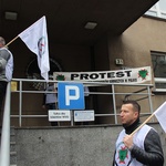 Protest ratowników górniczych