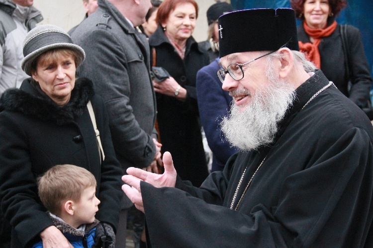 Poświęcenie krzyży na cerkwi w Kędzierzynie-Koźlu