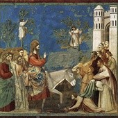 Giotto di Bondone „Wjazd Chrystusa do Jerozolimy”,  fresk, ok. 1303–1305, kaplica Scrovegnich, Padwa