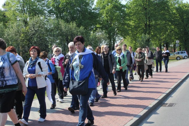 Pierwsza szensztacka pielgrzymka rodzin