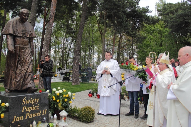 Poświęcenie pomnika św. Jana Pawła II