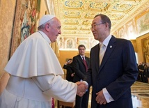 Ban Ki-moon u papieża Franciszka