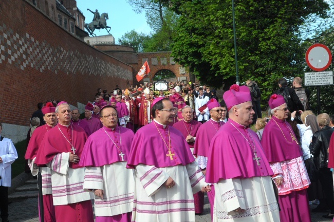 Procesja z Wawelu na Skałkę